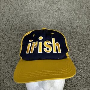 VTG Notre Dame Fighting Irish Hat Snap Back Youth One Size Blue American Needle